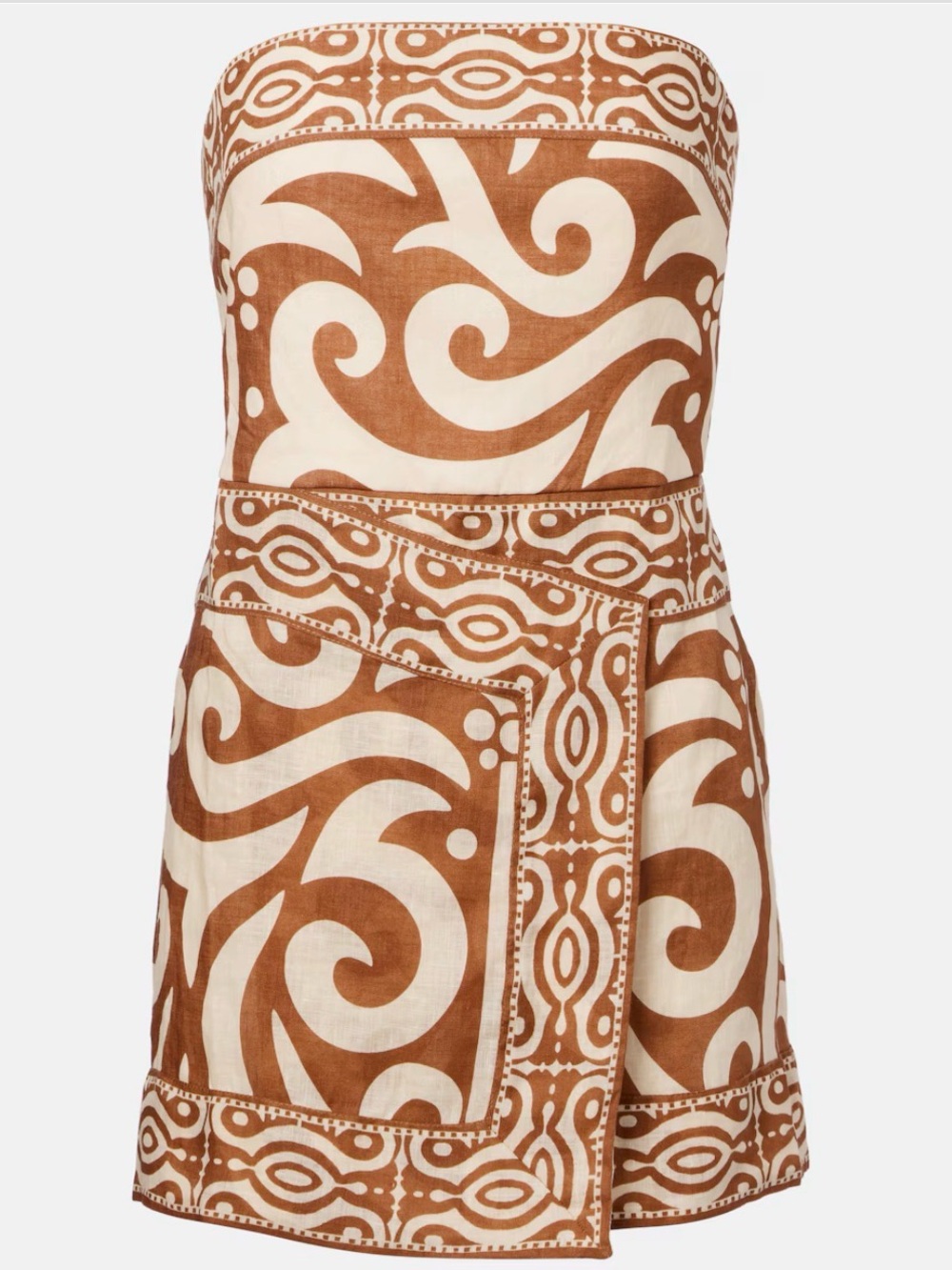 Johanna Ortiz Printed Linen Mini Dress | Size: 0